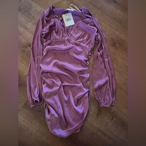 Hello Molly “Play the Game” satin mini dress. New with tags